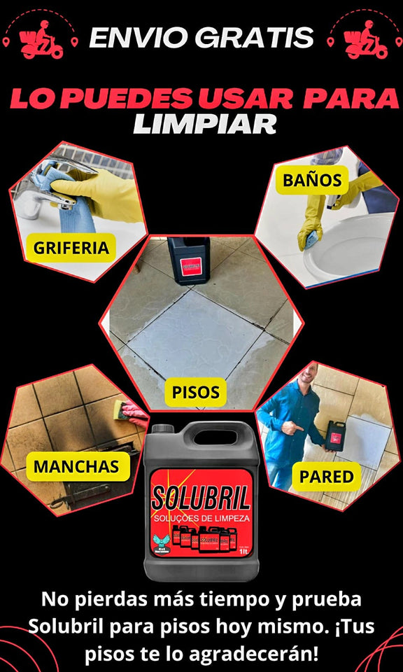 SOLUBRIL - LIMPIEZA 🧽 PARA TODO TIPO DE PISOS 🏠 ORIGINAL